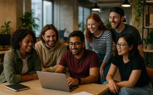 illustration reseau equipe pivotink